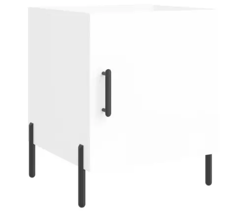 Naktsskapīši, 2 Gab., Balti, 40X40X50 Cm, Inženierijas Koks Vidaxl