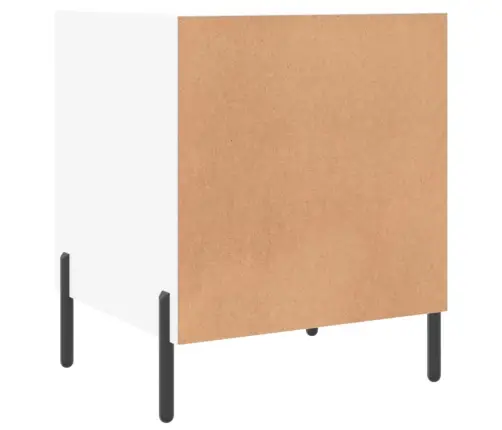 Naktsskapīši, 2 Gab., Balti, 40X40X50 Cm, Inženierijas Koks Vidaxl