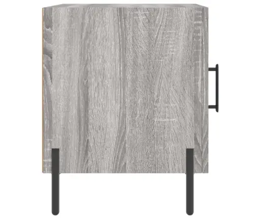 Naktinės Spintelės, 2Vnt., Pilkos Ąžuolo, 40X40X50cm Mediena