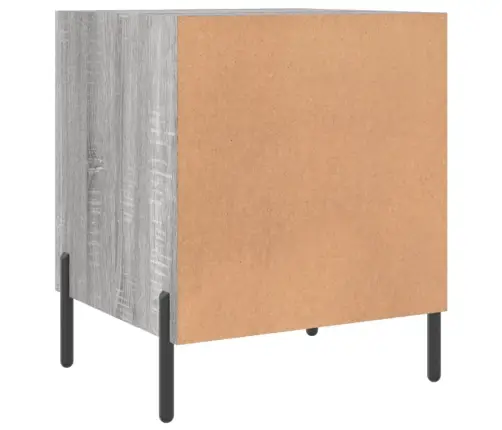 Naktinės Spintelės, 2Vnt., Pilkos Ąžuolo, 40X40X50cm Mediena