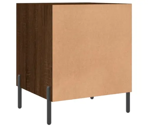 Naktinės Spintelės, 2Vnt., Rudos Ąžuolo, 40X40X50cm Mediena