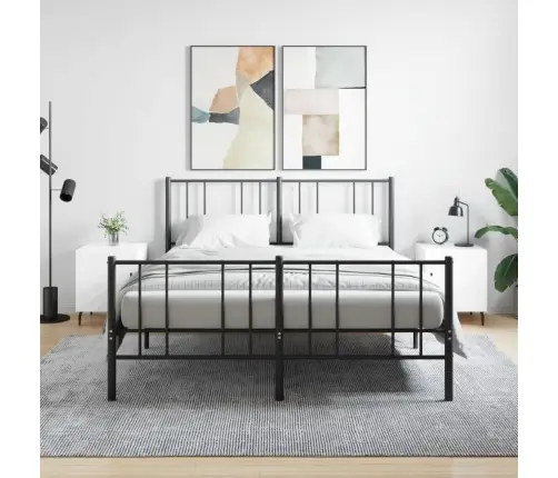 Öökapid 2 Tk, Kõrgläikega Valge, 40 X 40 X 50 cm Tehispuit