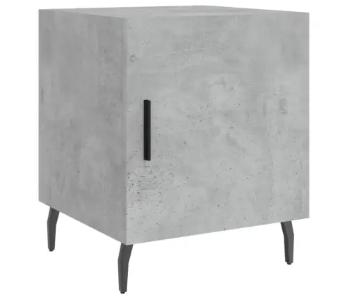 Naktinė Spintelė, Betono Pilka, 40X40X50cm Apdirbta Mediena