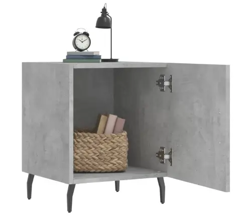 Naktinė Spintelė, Betono Pilka, 40X40X50cm Apdirbta Mediena