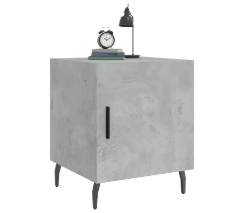 Naktinė Spintelė, Betono Pilka, 40X40X50cm Apdirbta Mediena