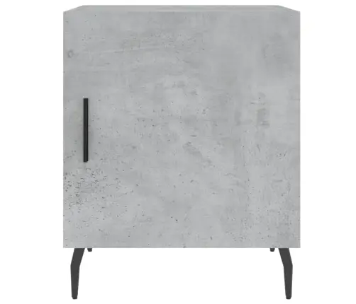 Naktinė Spintelė, Betono Pilka, 40X40X50cm Apdirbta Mediena