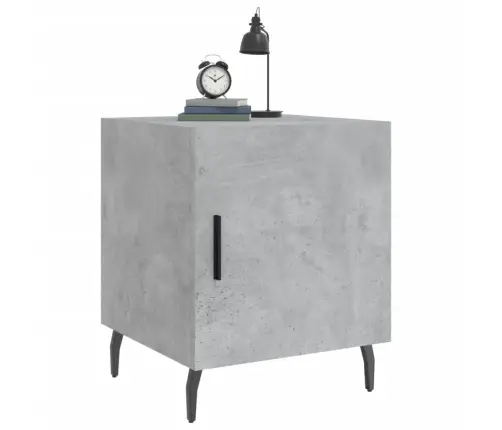 Naktsskapīši, 2 Gab., Pelēki, 40X40X50 Cm, Inženierijas Koks Vidaxl