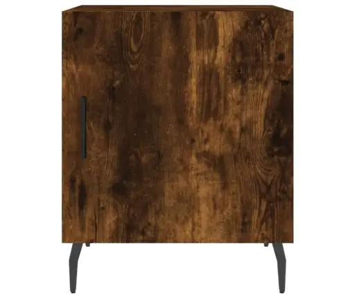 Naktinė Spintelė, Dūminio Ąžuolo, 40X40X50cm Apdirbta Mediena