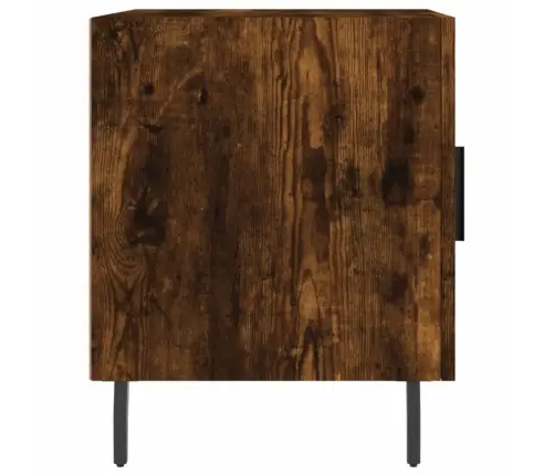 Naktinė Spintelė, Dūminio Ąžuolo, 40X40X50cm Apdirbta Mediena