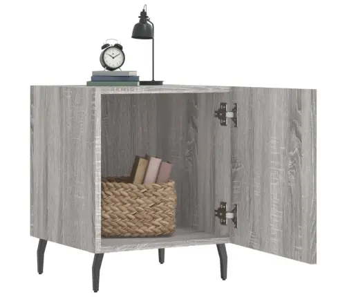 Naktsskapīši, 2 Gab., Pelēcīgi, 40X40X50 Cm, Inženierijas Koks Vidaxl Naktsskapīši, 2 Gab., Pelēcīgi, 40X40X50 Cm, Inženierijas Koks Vidaxl