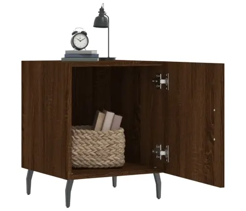 Öökapid 2 Tk, Pruun Tamm, 40 X 40 X 50 cm Tehispuit