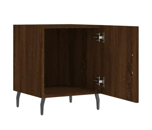 Öökapid 2 Tk, Pruun Tamm, 40 X 40 X 50 cm Tehispuit