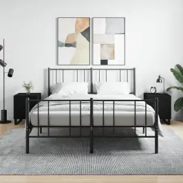 Öökapid 2 Tk, Must, 40 X 40 X 50 cm Tehispuit