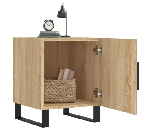 Naktinės Spintelės, 2Vnt., Sonoma Ąžuolo, 40X40X50cm Mediena