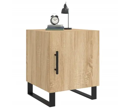 Naktinės Spintelės, 2Vnt., Sonoma Ąžuolo, 40X40X50cm Mediena