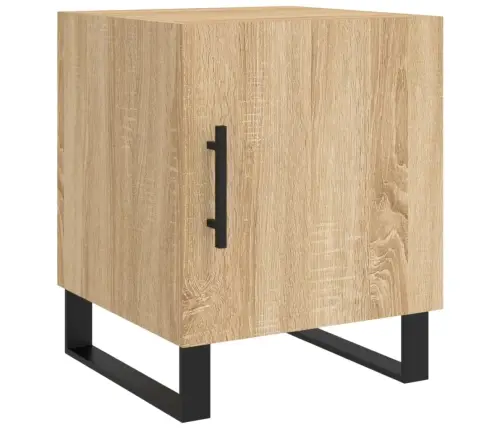 Naktinės Spintelės, 2Vnt., Sonoma Ąžuolo, 40X40X50cm Mediena