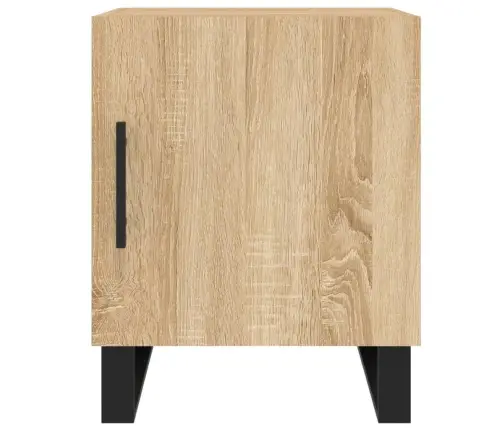 Naktinės Spintelės, 2Vnt., Sonoma Ąžuolo, 40X40X50cm Mediena