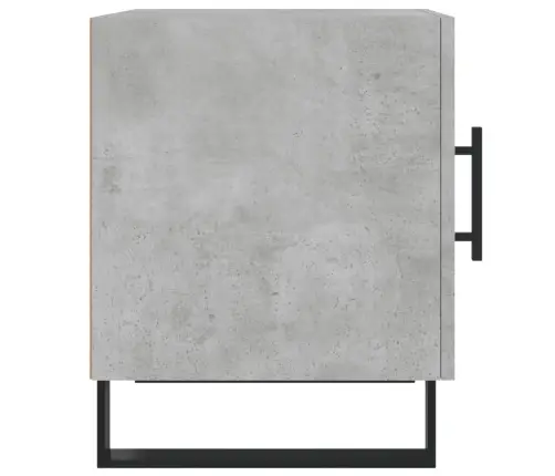 Naktinės Spintelės, 2Vnt., Betono Pilkos, 40X40X50cm Mediena