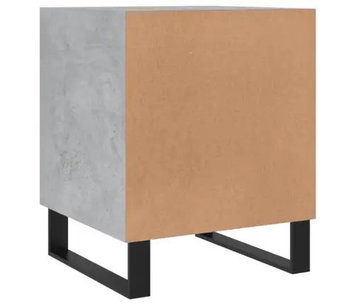 Naktinės Spintelės, 2Vnt., Betono Pilkos, 40X40X50cm Mediena