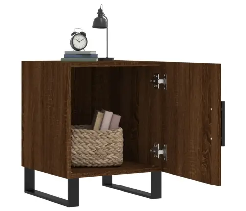 Naktsskapītis, Ozolkoka Krāsa, 40X40X50 Cm, Inženierijas Koks Vidaxl