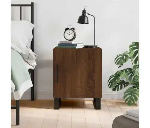 Naktsskapītis, Ozolkoka Krāsa, 40X40X50 Cm, Inženierijas Koks Vidaxl