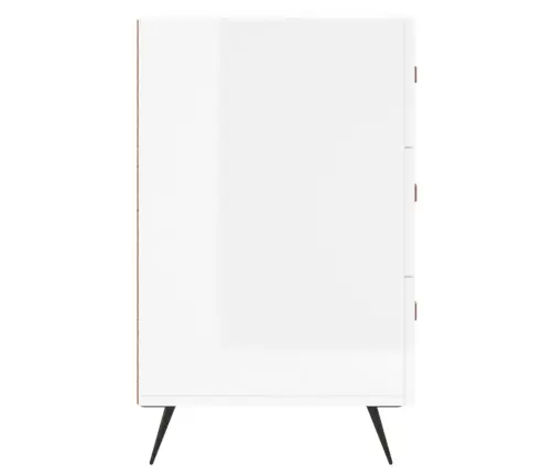 Naktinė Spintelė, Balta, 40X40X66cm Apdirbta Mediena, Blizgi