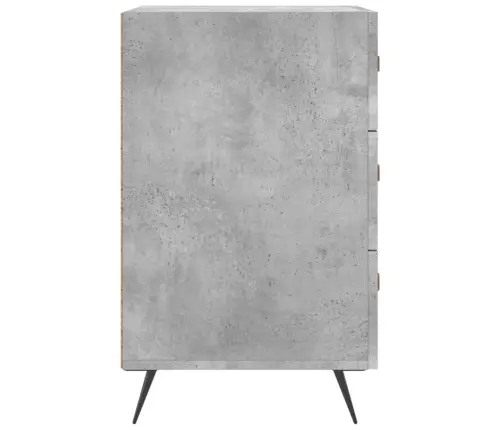 Naktsskapītis, Betona Pelēks, 40X40X66 Cm, Inženierijas Koks Vidaxl