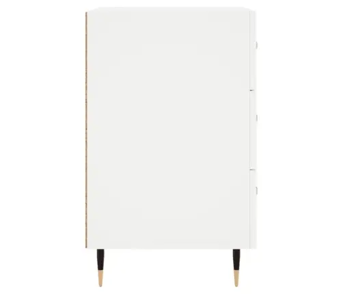 Naktsskapītis, Balts, 40X40X66 Cm, Inženierijas Koks Vidaxl