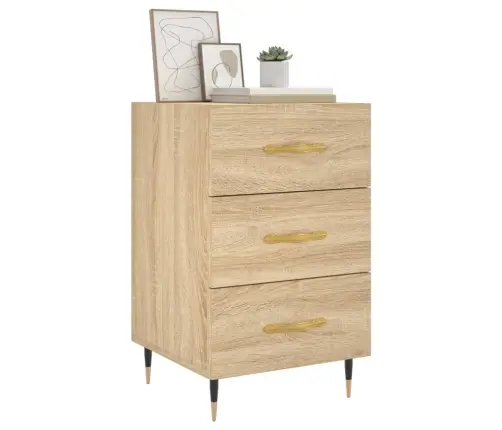 Naktinė Spintelė, Sonoma Ąžuolo, 40X40X66cm Apdirbta Mediena