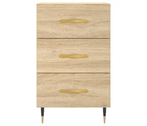 Naktinė Spintelė, Sonoma Ąžuolo, 40X40X66cm Apdirbta Mediena