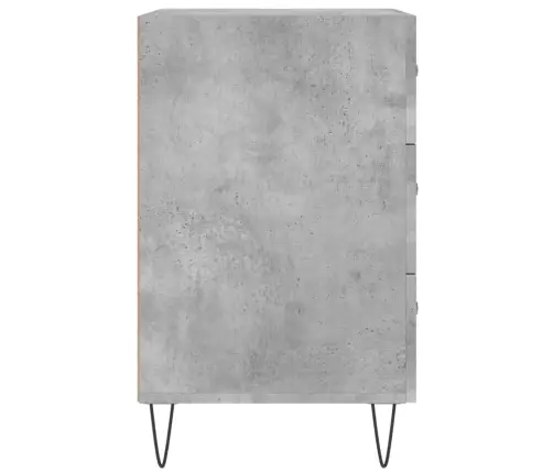 Naktsskapītis, Betona Pelēks, 40X40X66 Cm, Inženierijas Koks Vidaxl