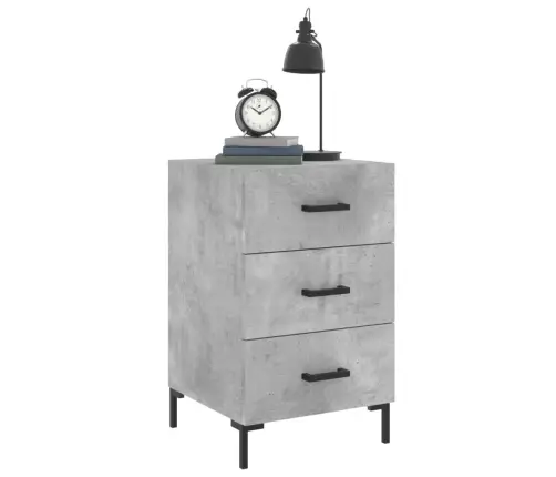 Naktinė Spintelė, Betono Pilka, 40X40X66cm Apdirbta Mediena