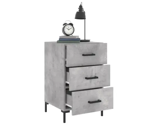 Naktinė Spintelė, Betono Pilka, 40X40X66cm Apdirbta Mediena