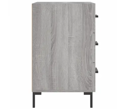 Naktsskapītis, Pelēka Ozolkoka, 40X40X66 Cm, Inženierijas Koks Vidaxl