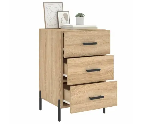 Naktsskapītis, Ozolkoka Krāsa, 40X40X66 Cm, Inženierijas Koks Vidaxl