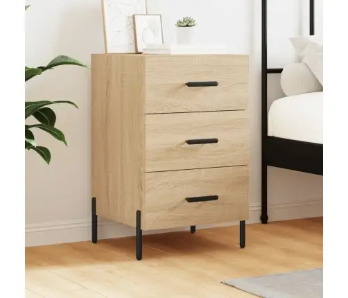 Naktsskapītis, Ozolkoka Krāsa, 40X40X66 Cm, Inženierijas Koks Vidaxl