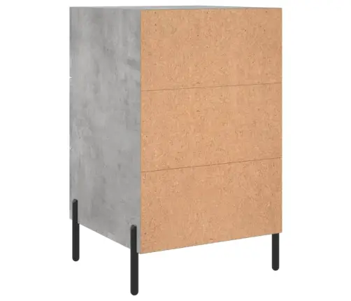 Naktinė Spintelė, Betono Pilka, 40X40X66cm Apdirbta Mediena