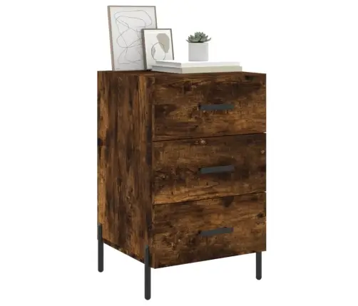 Naktsskapītis, Ozolkoka Krāsa, 40X40X66 Cm, Inženierijas Koks Vidaxl