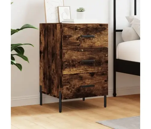 Naktsskapītis, Ozolkoka Krāsa, 40X40X66 Cm, Inženierijas Koks Vidaxl