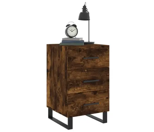 Naktsskapītis, Ozolkoka Krāsa, 40X40X66 Cm, Inženierijas Koks Vidaxl