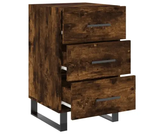 Naktsskapītis, Ozolkoka Krāsa, 40X40X66 Cm, Inženierijas Koks Vidaxl