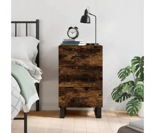 Naktsskapītis, Ozolkoka Krāsa, 40X40X66 Cm, Inženierijas Koks Vidaxl