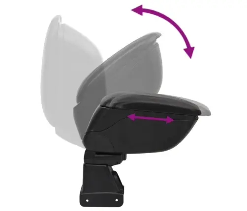 Automobilio Porankis, Juodos Spalvos, 13X31X(31-44)cm Abs