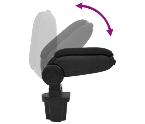 Automašīnas Roku Balsts, Melns, 13,5X32,5X(31-46,5) Cm, Abs Vidaxl