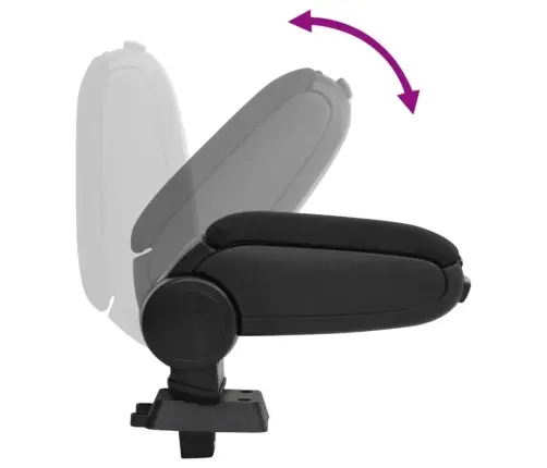 Automašīnas Roku Balsts, Melns, 12X33X(24-42) Cm, Abs Vidaxl