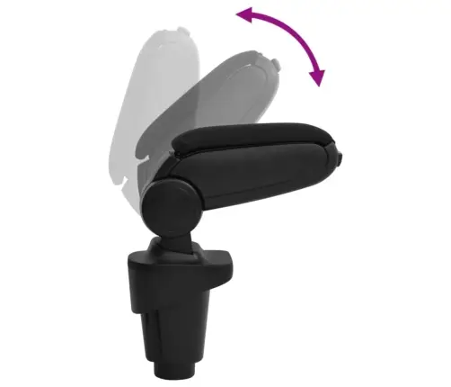 Automašīnas Roku Balsts, Melns, 14X35X(37-53) Cm, Abs Vidaxl