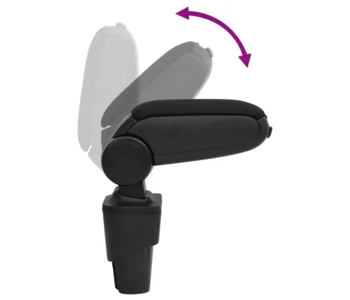 Automašīnas Roku Balsts, Melns, 17X32X(35,5-52) Cm, Abs Vidaxl