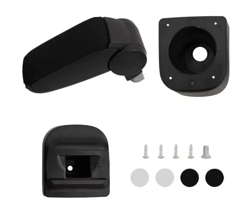 Automašīnas Roku Balsts, Melns, 12X34X(35-47) Cm, Abs Vidaxl