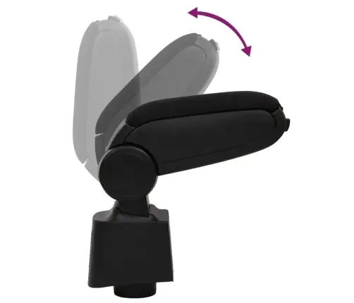Automašīnas Roku Balsts, Melns, 12X34X(35-47) Cm, Abs Vidaxl