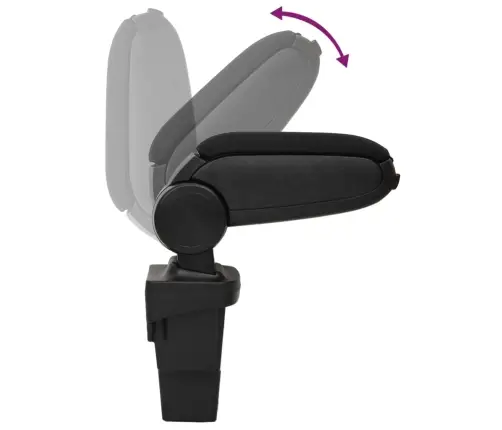 Automašīnas Roku Balsts, Melns, 17X32X(37-53) Cm, Abs Vidaxl